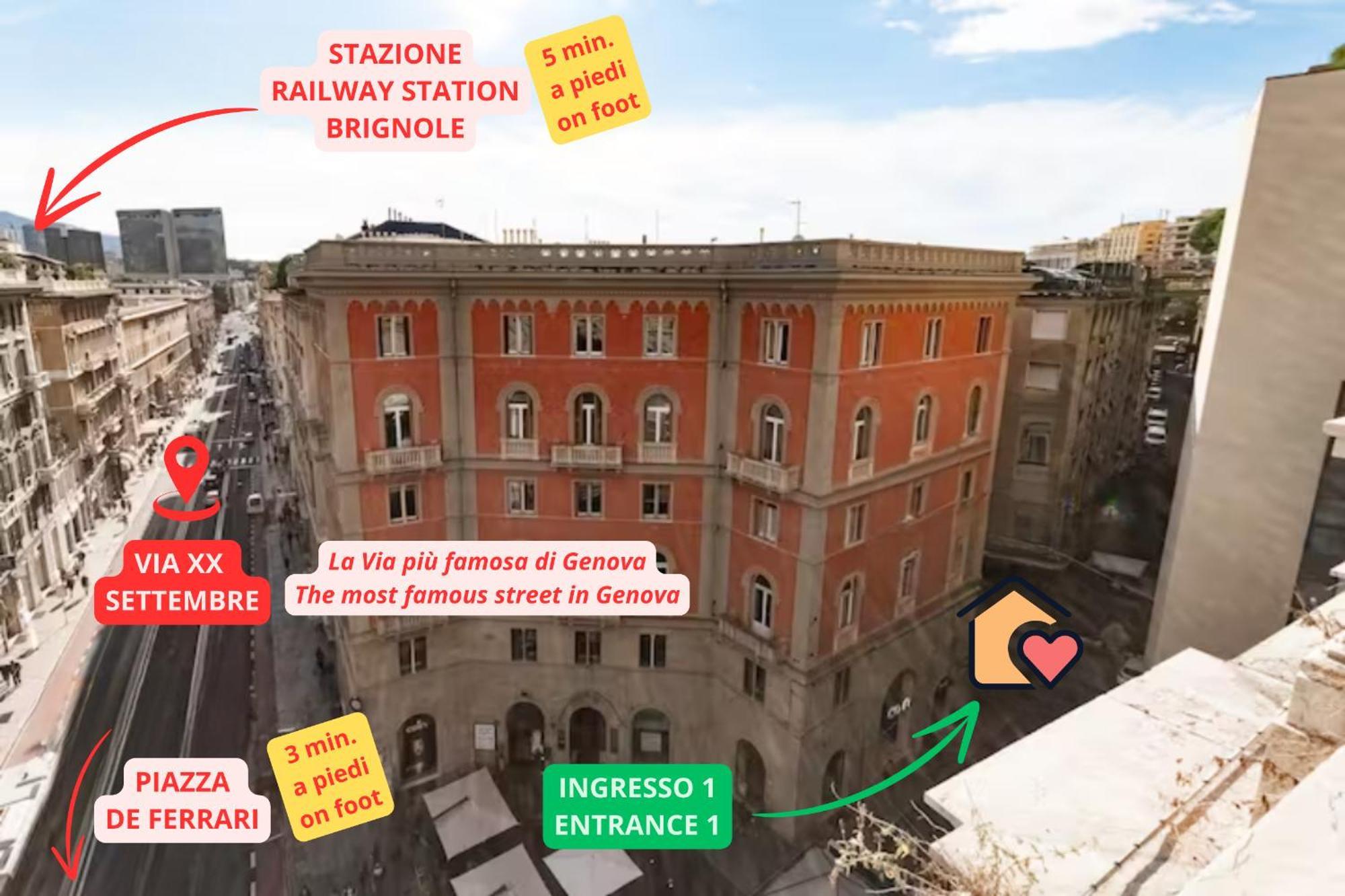 Casa Via XX Settembre - La Via Piu Famosa Di Genova Appartement Buitenkant foto